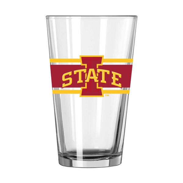 I-State Cardinal and Gold Stripe Pint Glass 16-ounce vendor image